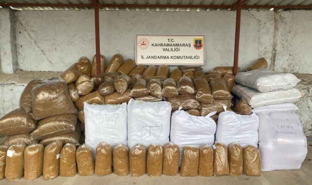 Kahramanmaraş’ta 1 Ton 600 Kilo Kaçak Tütün Ele Geçirildi
