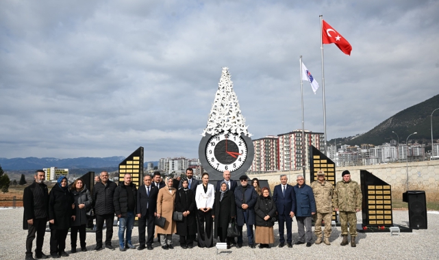 KSÜ’de “Deprem Şehitleri Anıtı” Dualarla Açıldı