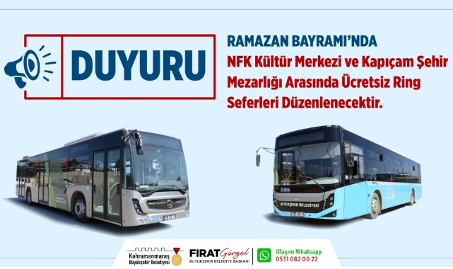 Büyükşehir’den Bayramda Kabir Ziyareti İçin Ücretsiz Toplu Taşıma Hizmeti