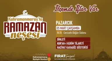 “İlçemde İftar Var”5 Mart’ta Pazarcık Buluşmasıyla Devam Edecek