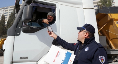 Kahramanmaraş'ta Hafriyat Kamyonlarına Denetim