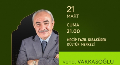 Vakkasoğlu, NFK’da Edebiyatseverlere Seslenecek