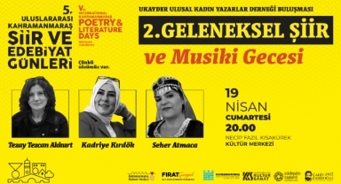 5. Uluslararası Şiir ve Edebiyat Günleri, 19 Nisan’da İlk Programla Başlıyor!