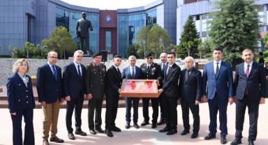 57. Piyade Alayı’nın Temsili Sancağı Törenle Çanakkale’ye Uğurlandı