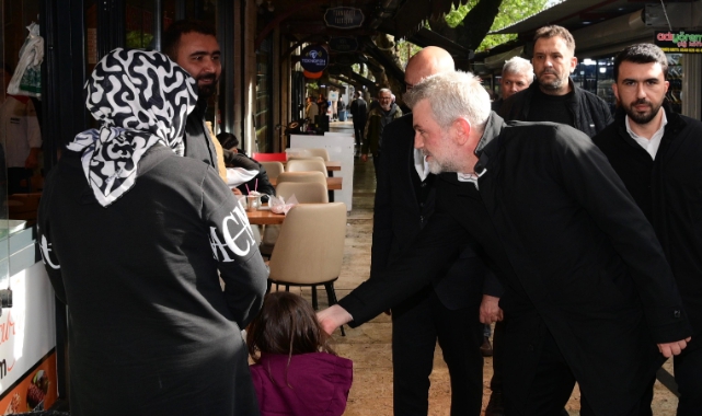 Başkan Görgel, Kapalı Çarşı’da Esnaf ve Vatandaşlarla Bir Araya Geldi