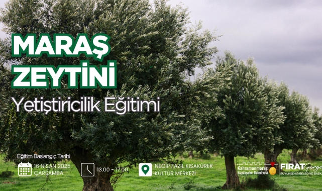 Büyükşehir’den Zeytin Üretimine Katma Değer; Maraş Zeytini Yetiştiriciliği Eğitimi