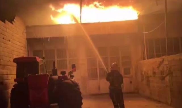 Kahramanmaraş’ta İş Yeri Yangını