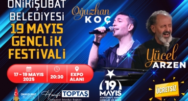 Onikişubat Gençlik Festivali, Oğuzhan Koç Konseriyle Başlıyor!