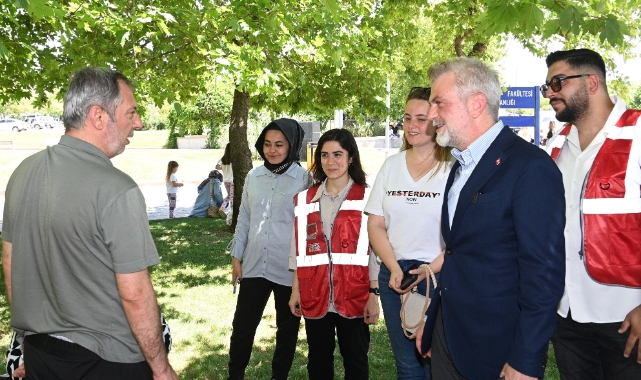 Başkan Görgel, YKS Adaylarını ve Ailelerini Yalnız Bırakmadı
