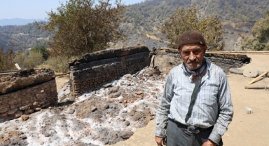 Orman Yangınında Evi Yanan Vatandaş: 