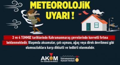 Şehir Genelinde Kuvvetli Rüzgâr ve Fırtına Uyarısı!