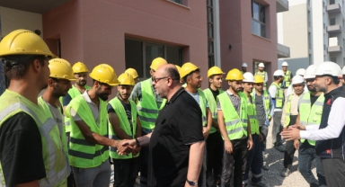 Başkan Mehmet Akpınar, Güneşevler Rezerv Konut Projesi Sahasını İnceledi