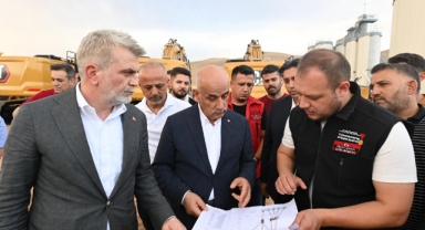 Görgel ve Kirişci, Kuzey İlçelerin Yol Ağına Güç Katacak Tesiste İncelemelerde Bulundu