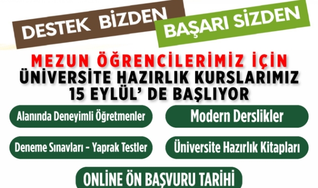 Onikişubat Belediyesi’nin Ücretsiz Üniversite Hazırlık Kursu’nda Yeni Dönem Başlıyor