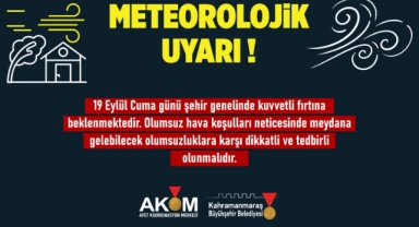 Büyükşehir’den Kuvvetli Fırtına Uyarısı!