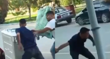 Çöpten Atık Toplayan Şahıs Darbedildi: O Anlar Kamerada