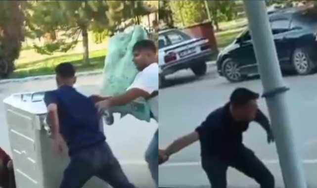 Çöpten Atık Toplayan Şahıs Darbedildi: O Anlar Kamerada