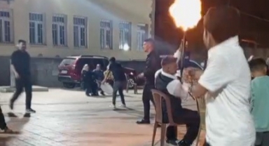 Düğünde Havaya Ateş Açılan Anlar Kamerada