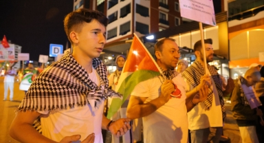 Kahramanmaraş’ta Vatandaşlardan Filistin’e Destek Gösterisi