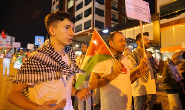 Kahramanmaraş’ta Vatandaşlardan Filistin’e Destek Gösterisi