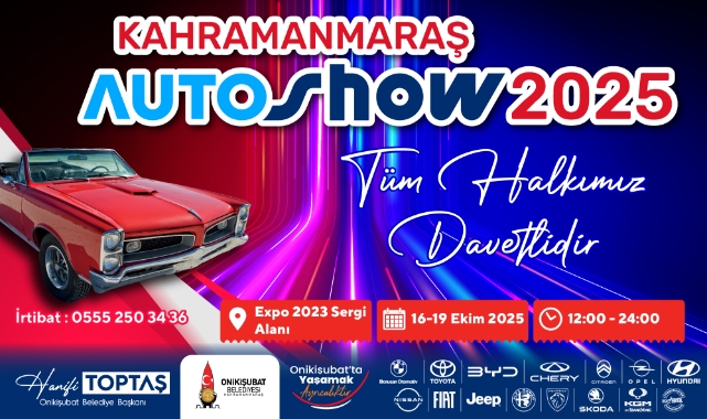 Bölgenin En Büyük Auto Show’u Yarın Kahramanmaraş’ta Başlıyor!