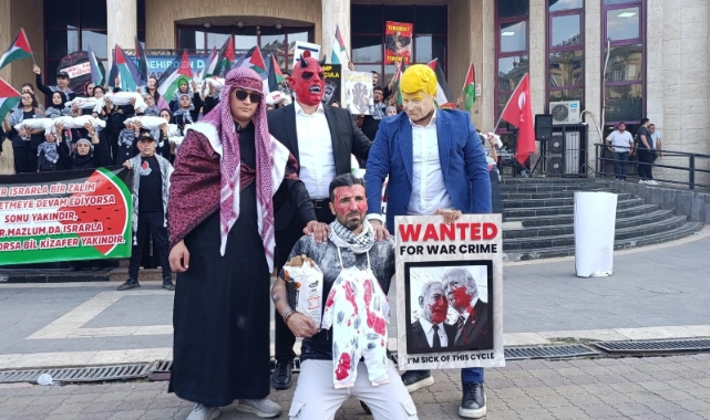 Kahramanmaraş'ta Filistin'e Destek Konvoyu