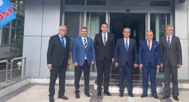TÜMKON dan DSP Genel Başkanı Aksakala Ziyaret