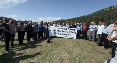 Yayladaki Meraya Tel Örgü Tepkisi