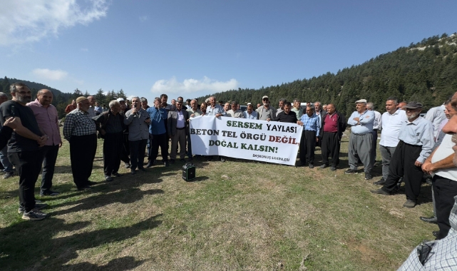 Yayladaki Meraya Tel Örgü Tepkisi