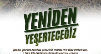 Başkan Toptaş, Yangın Alanındaki Fidan Seferberliğine Tüm Vatandaşları Davet Etti