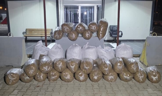 Kahramanmaraş'ta 449 Kilogram Kaçak Tütün Ele Geçirildi