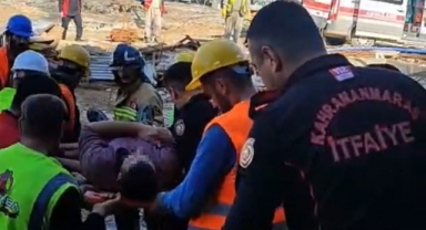 Kahramanmaraş'ta İnşaatta İskele Çöktü: 1 Yaralı