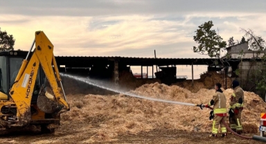 Kahramanmaraş'ta Samanlık Yangını