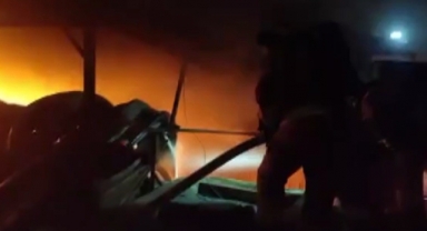 Kahramanmaraş'ta İş Yeri Yangını