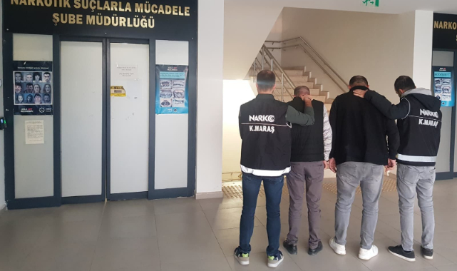 Kahramanmaraş'ta Uyuşturucuya 3 Tutuklama
