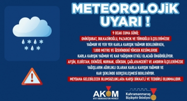 9 Ocak’ta Şehir Genelinde Yağışlı Hava Etkili Olacak!