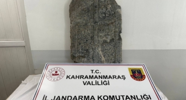 Kahramanmaraş'ta Bizans Dönemine Ait Mezar Taşı Ele Geçirildi: 3 Gözaltı