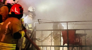 Kahramanmaraş'ta Metruk Evde Yangın