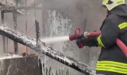 Kahramanmaraş'ta Ahır Yangını