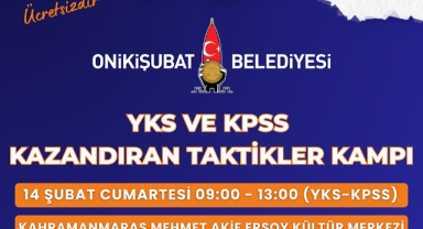 Onikişubat Belediyesi’nden YKS ve KPSS Adaylarına Büyük Destek: Kazandıran Taktikler Kampı Yeniden Başlıyor
