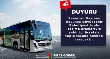 Büyükşehir’den Bayramda Ücretsiz Ulaşım