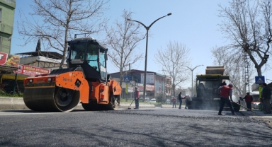 Kahramanmaraş'ta Asfalt Mesaisi Sürüyor