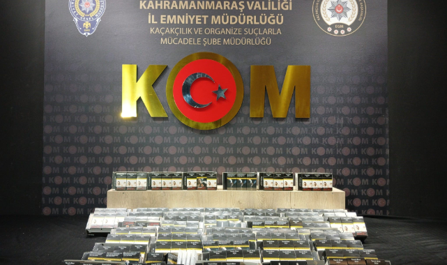 Kahramanmaraş'ta Kaçak Telefon ve Makaron Ele Geçirildi