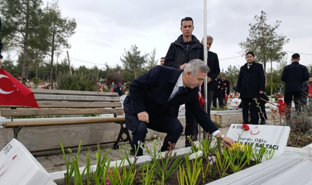 Kahramanmaraş'ta Protokolden Bayram Öncesi Şehitlik Ziyareti