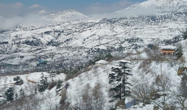 Kahramanmaraş’ın Yüksek Kesimlerinde Kar Etkili Oldu