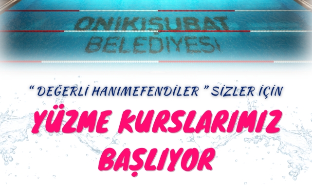 Onikişubat Belediyesi’ninkadınlara Özel Yüzme Kursuna Başvurular Başladı