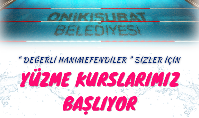 Onikişubat Belediyesi’ninkadınlara Özel Yüzme Kursuna Başvurular Başladı