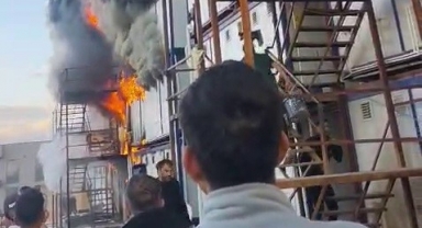 Kahramanmaraş'ta Şantiyede Yangın: 1 Ölü, 7 Yaralı