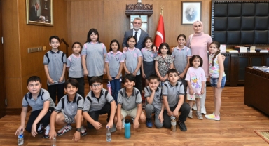 Başkan Görgel, Minik Öğrencileri Ağırladı