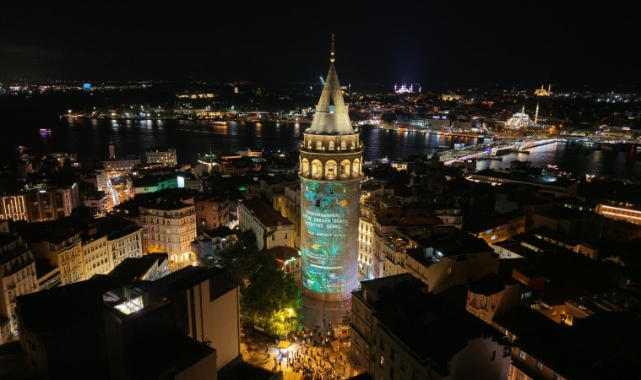Kahramanmaraş’ın “Edebiyat” Işığı Galata Kulesi’ne Yansıdı